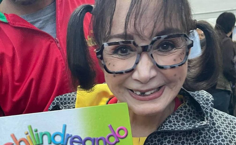 María Antonieta de las Nieves como "La Chilindrina" a sus 73 años