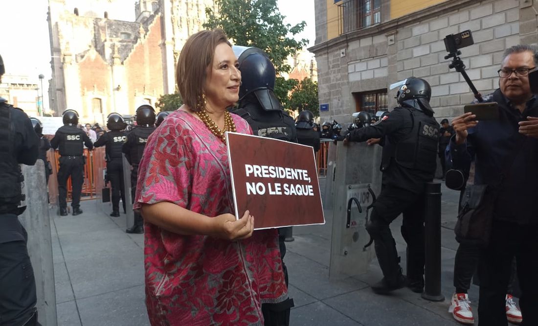 'Me tuvo miedo': Impiden acceso a Xóchitl Gálvez a la mañanera de AMLO, pese a orden de juez