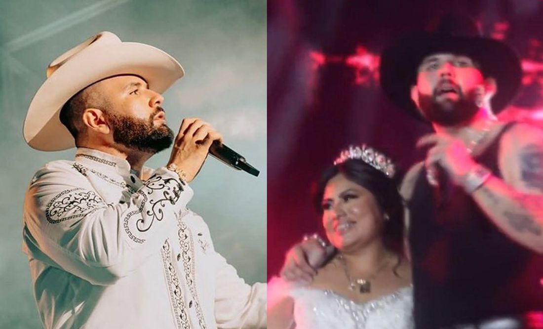 ¿Huele a boda? Fan vestida de novia sorprende a Carin León en concierto de Tampico