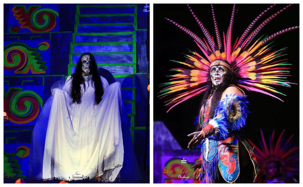 Funciones de teatro, danza, cine y trajineras para celebrar el Día de Muertos en Xochimilco. Imagen: Facebook La Llorona en Xochimilco