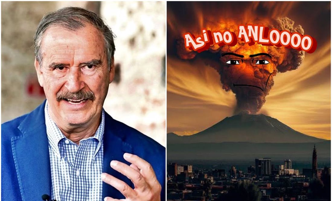 Hacen guasa a Vicente Fox por 'mensaje del Popocatépetl' para AMLO
