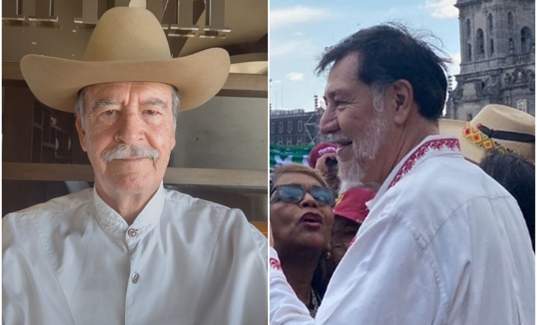 Vicente Fox y Fernández Noroña se acusan de clasistas por 'Changoleón' y 'división en marchas'
