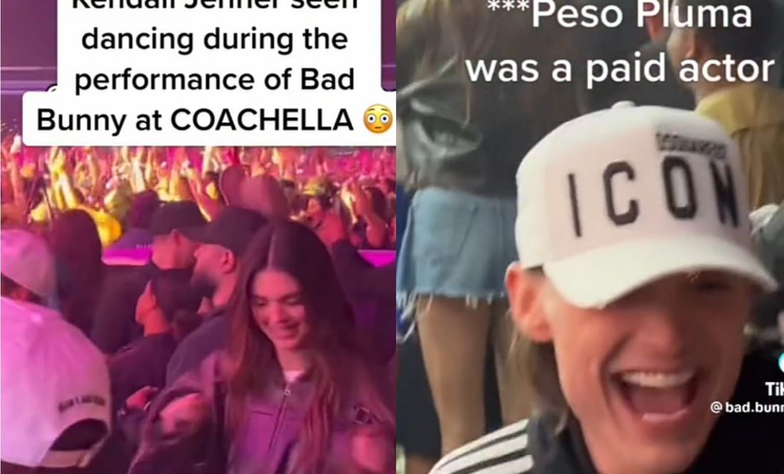 TikTok: Peso Pluma y Kendall Jenner bailan durante show de Bad Bunny en Coachella