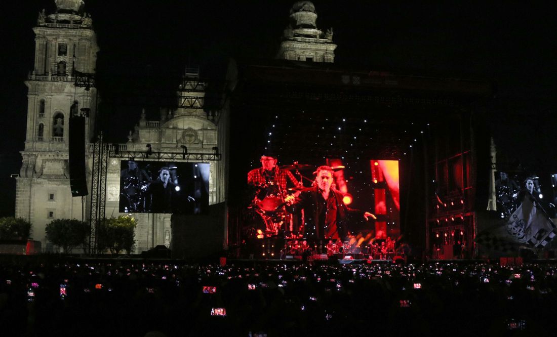 Hasta un lomito fue a ver a 'Los Fabulosos Cadillacs' en el Zócalo la noche del épico concierto