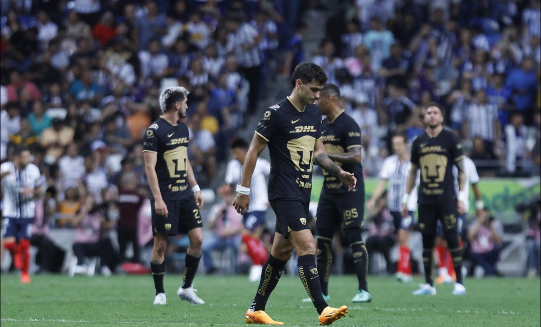 Pumas, eliminado del Clausura 203 tras ser goleado y humillado por el Monterrey