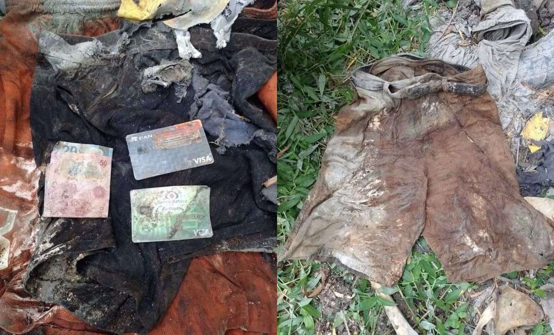 Colectivo halla restos humanos, tarjetas bancarias y ropa en Reynosa, Tamaulipas