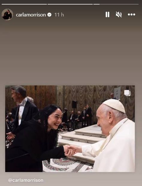 Carla Morrison presumió en sus redes momento en el Vaticano con el Papa.