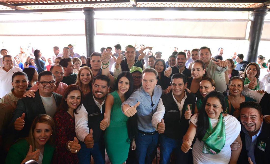 'Somos los únicos proponiendo una agenda verde'; Manuel Velasco sostiene encuentro con simpatizantes y gobernador de Michoacán
