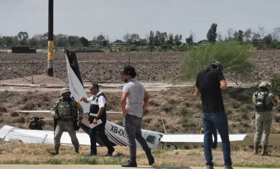 Tras falla mecánica, se desploma avioneta cessna en Navolato, Sinaloa