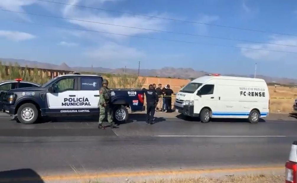 Dejan nueve personas sin vida en la carretera que conduce de Chihuahua a Juárez. Foto: Especial
