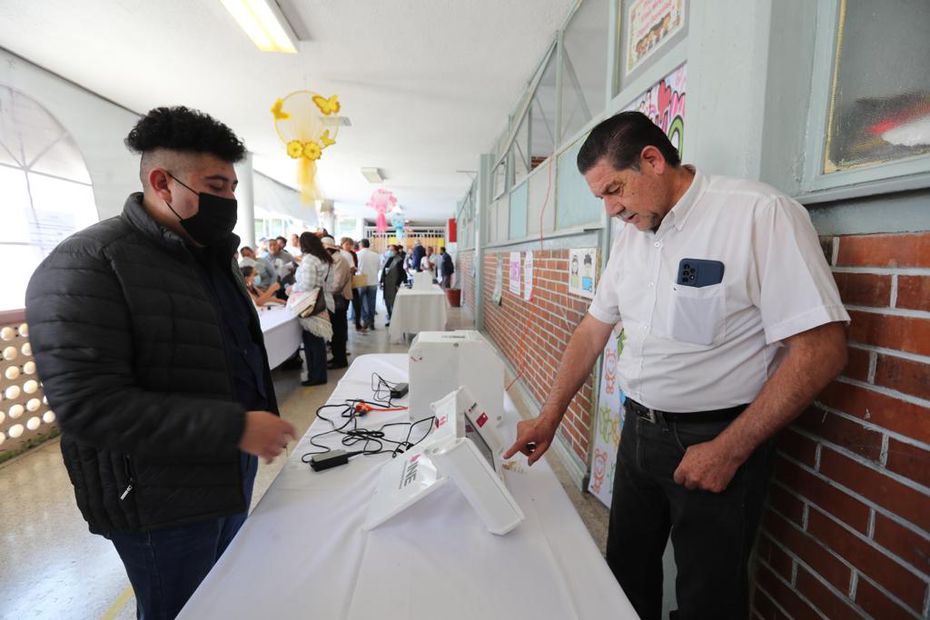 Voto electrónico en el Estado de México. FOTO: Jorge Alvarado/ EL UNIVERSAL/