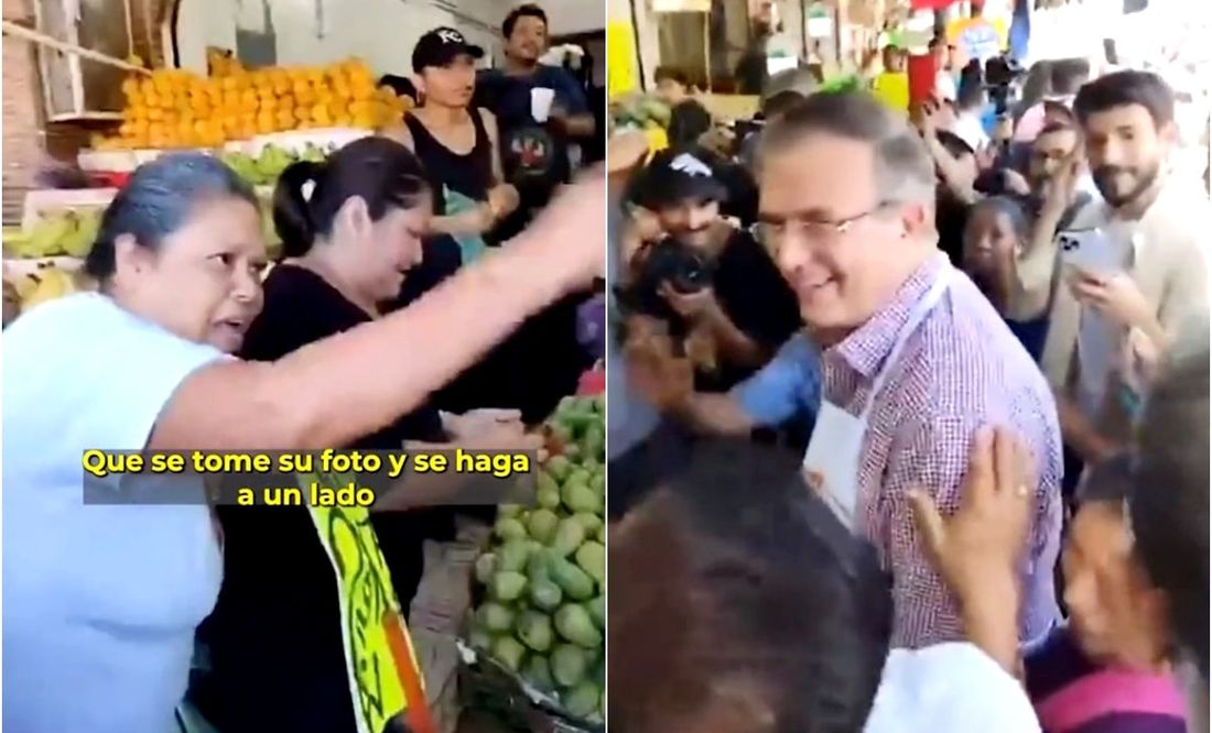 VIDEO: 'Corren' a Marcelo Ebrard de mercado en Cuernavaca