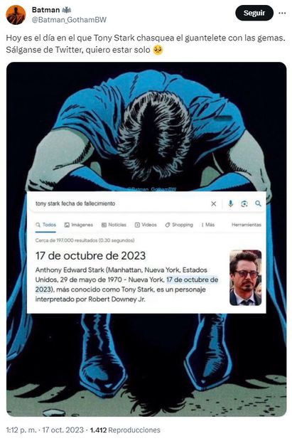 Meme Tony Stark. Foto: X