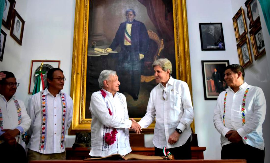 “Estados Unidos y México para siempre”, afirma John Kerry ante AMLO