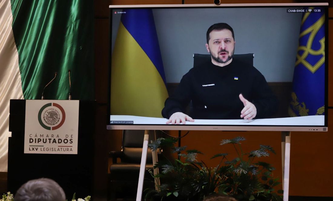 Volodimir Zelenski pide a México unirse a la “fórmula ucraniana de la paz”