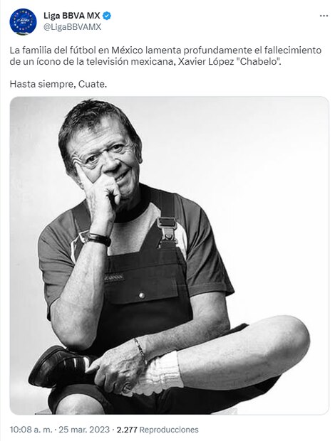 Liga MX mensaje para Chabelo