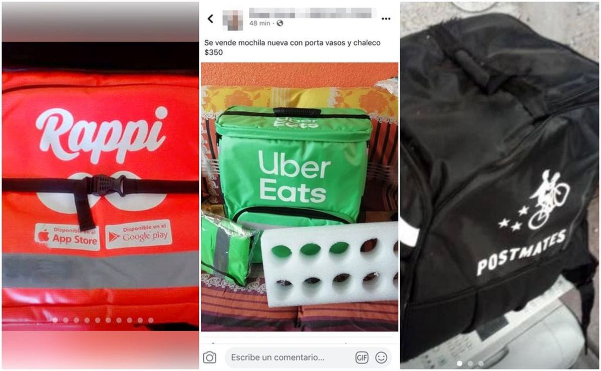 Que Milagroso labios Venden mochilas de Uber Eats en Facebook desde 200 pesos