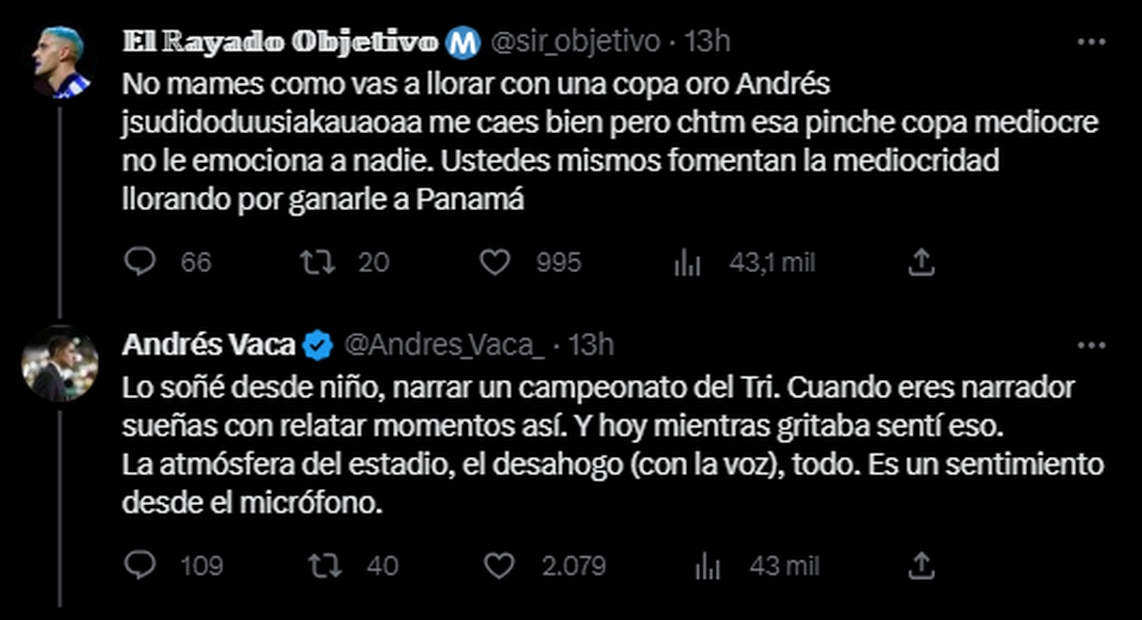 Andrés Vaca se defiende de las críticas