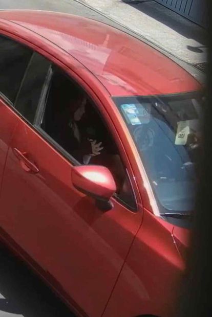 Lesly Martínez Colín desapareció en la carretera México-Cuernavaca el pasado 30 de abril, cuando viajaba en un automóvil Mazda color rojo, placas RCZ697B, con Alberto Alejandro Martínez su exnovio. Foto: Tomada de @Dafne148Mora