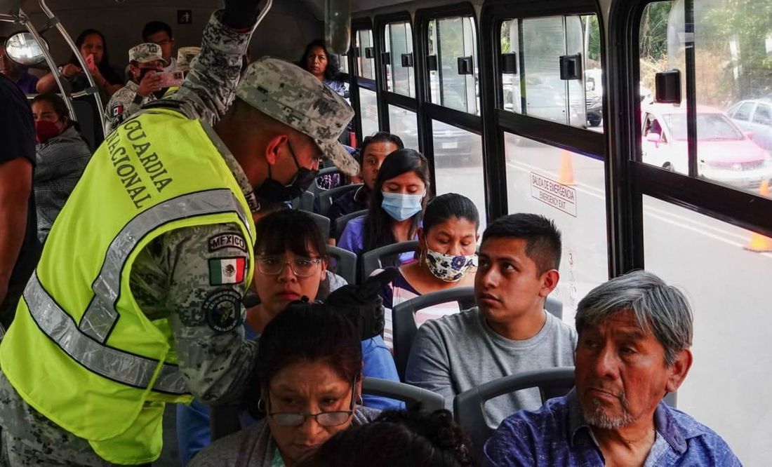 Ahora, Guardia Nacional revisa rutas de transporte público en CDMX. FOTOS
