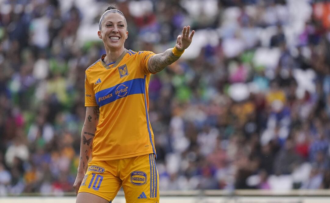 Jenni Hermoso en festejo de gol con Tigres - Foto: Imago7