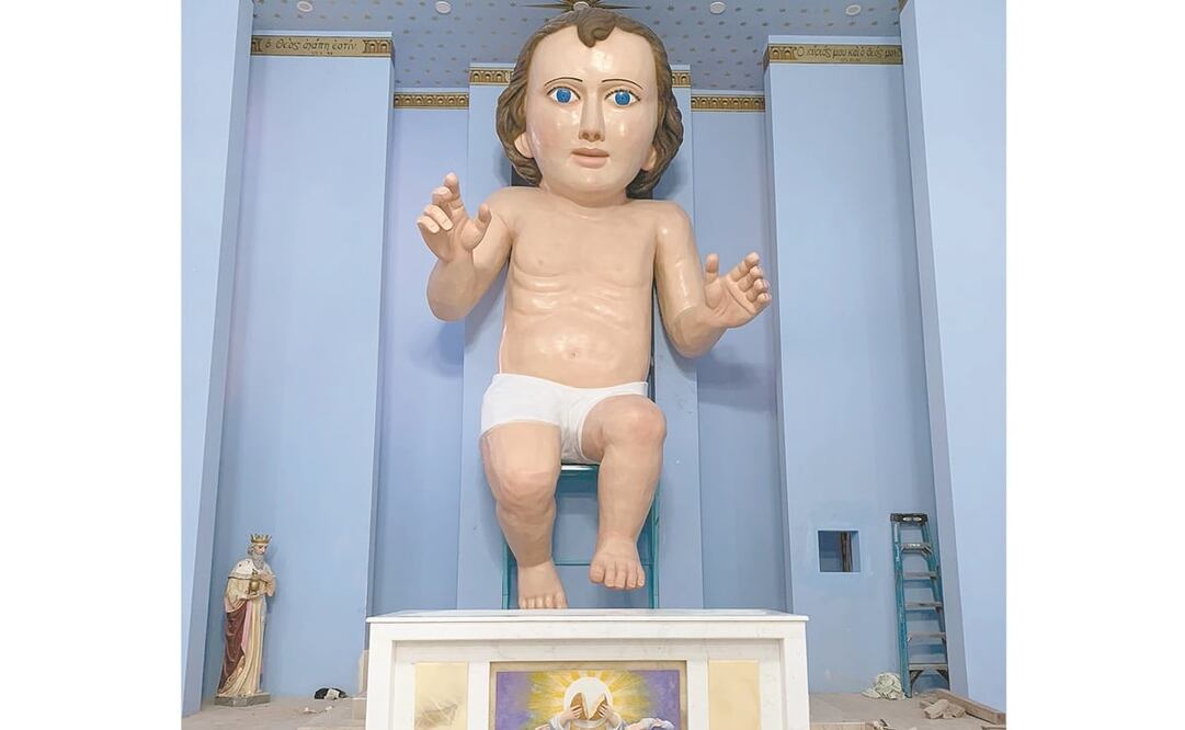 Los habitantes de Zóquite esperan que el lugar se convierta en centro turístico religioso, ya que diario llega gente que desea ver al “Niñote”. Foto: CORTESÍA/HÉCTOR ALVARADO