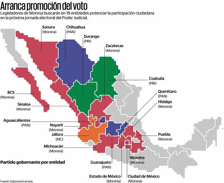 Arranca promoción del voto. (15/04/2025) Foto: Especial