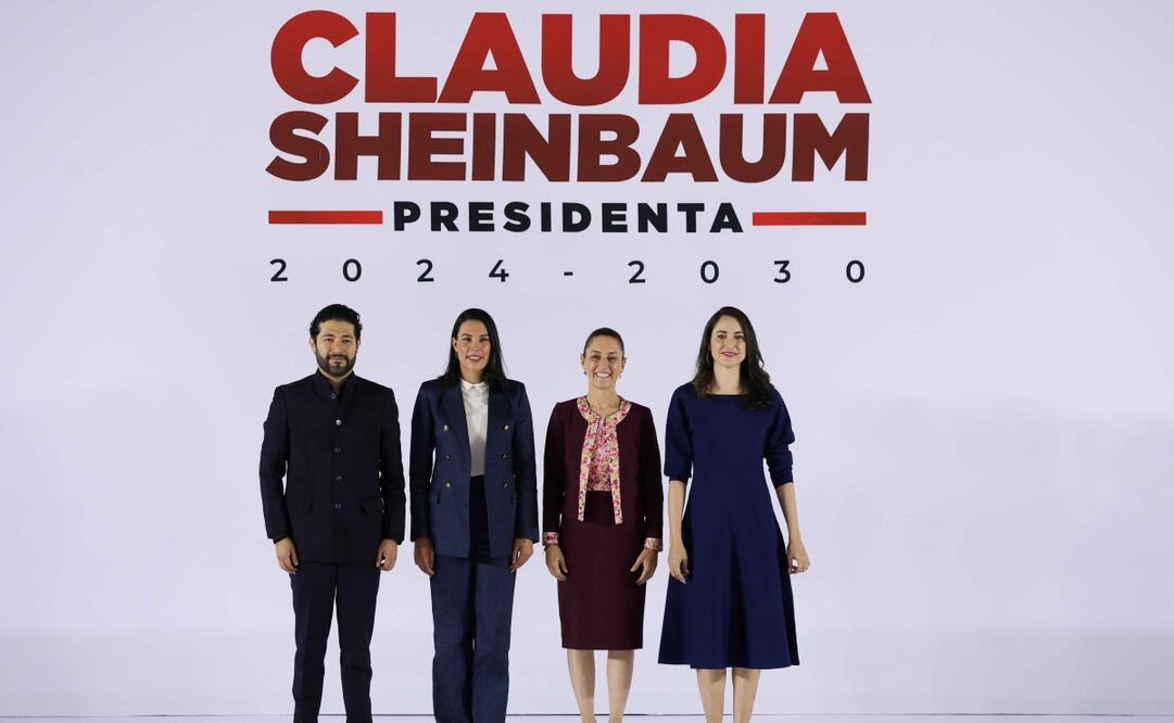 En el Museo Interactivo de Economía, Claudia Sheinbaum nombró a los próximos secretarios de Cultura, Turismo y Trabajo. Foto: Diego Simón Sánchez | El Universal