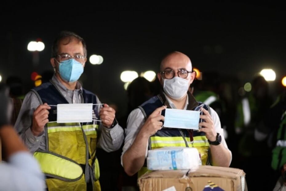 Llega a México el cuarto vuelo con insumos médicos desde China