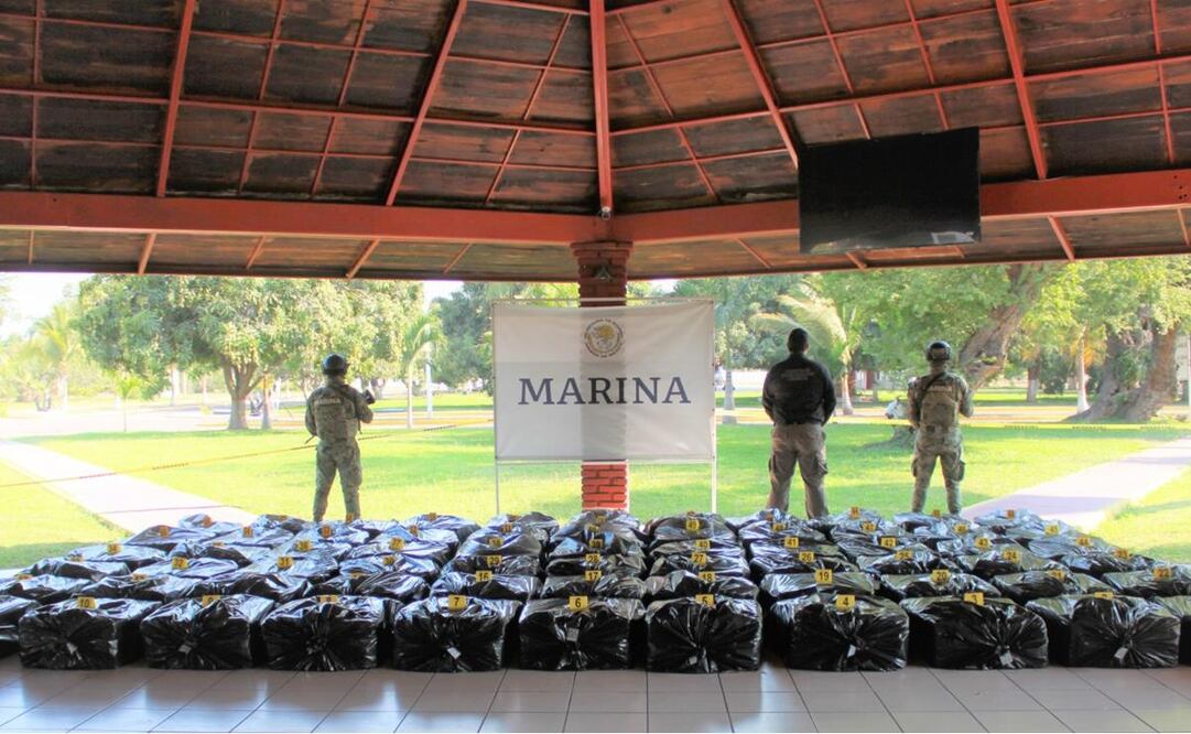 Decomisan cocaína en Michoacán. Foto: Marina