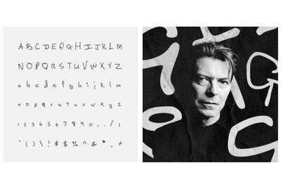 Descarga la tipografía de Bowie y escribe como rockstar