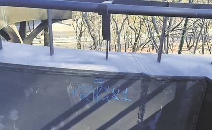 Calzada Flotante, a prueba de ciclistas y ya con grafitis