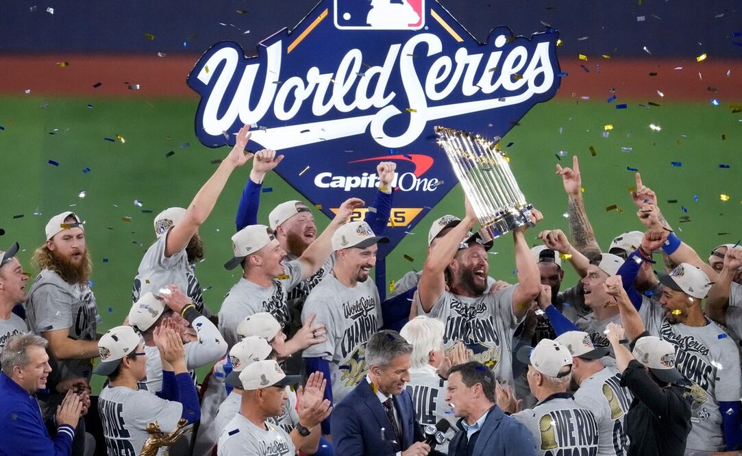 Dodgers se coronan bicampeones de la Serie Mundial tras derrotar a Blue Jays / Foto: AP