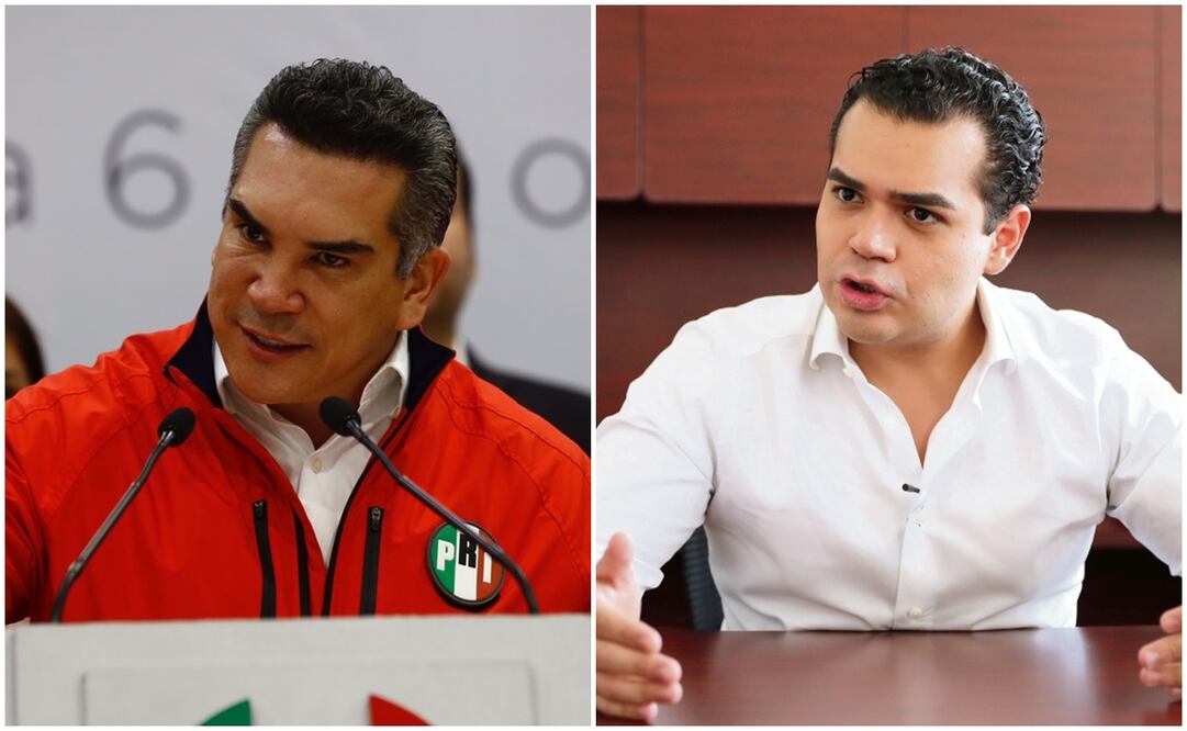 Alejandro "Alito" Moreno Cárdenas, dirigente nacional del PRI, y Pablo Angulo Briceño, diputado federal y presidente de la Comisión de Vigilancia de la Auditoría Superior de la Federación (ASF). Foto: Archivo / EL UNIVERSAL