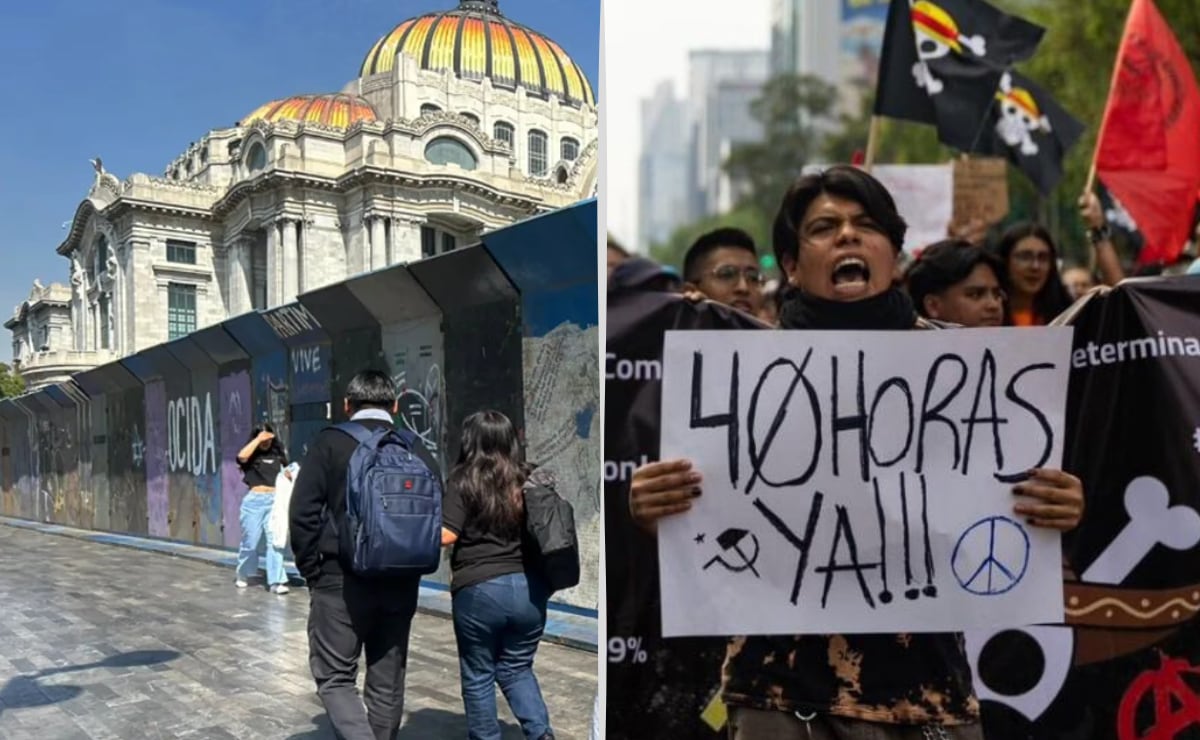 La generación Z toma las calles: La irrupción política de jóvenes que usan como estandarte la bandera de One Piece. | Fotografías: Berenice Fregoso y Hugo Salvador