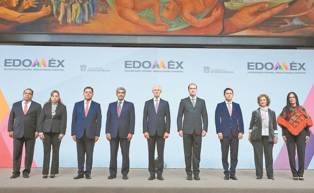 El gobernador mexiquense compactó secretarías por tema de austeridad, pero también aprovechó para cambiar funcionarios. Foto: ESPECIAL