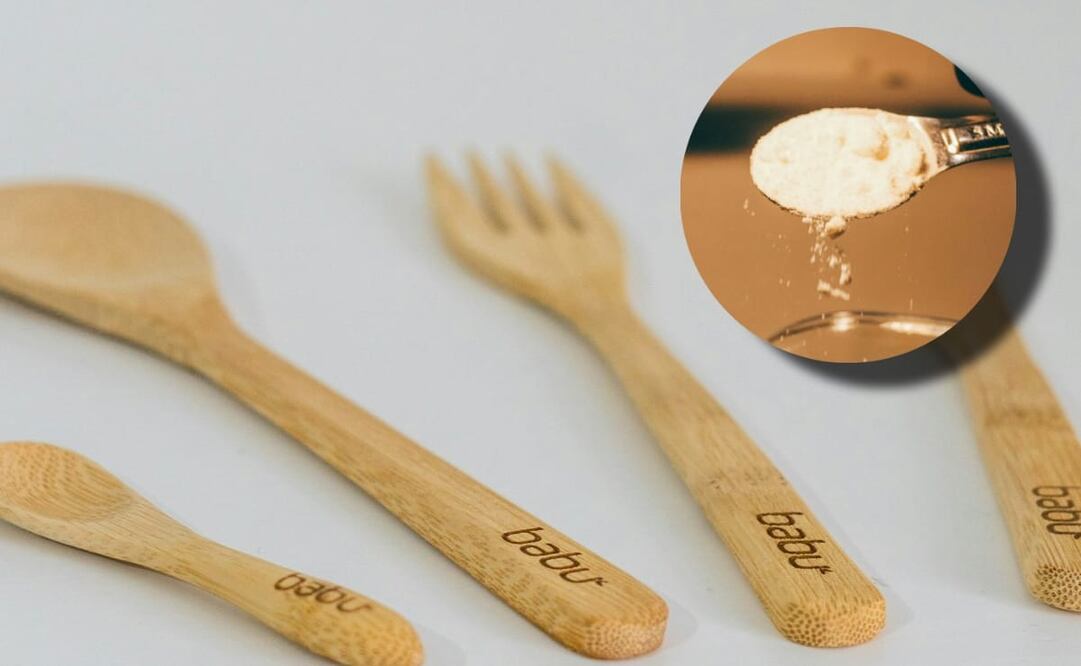 Así puedes crear una pasta de bicarbonato de sodio para limpiar tus utensilios de madera. Foto: Especial