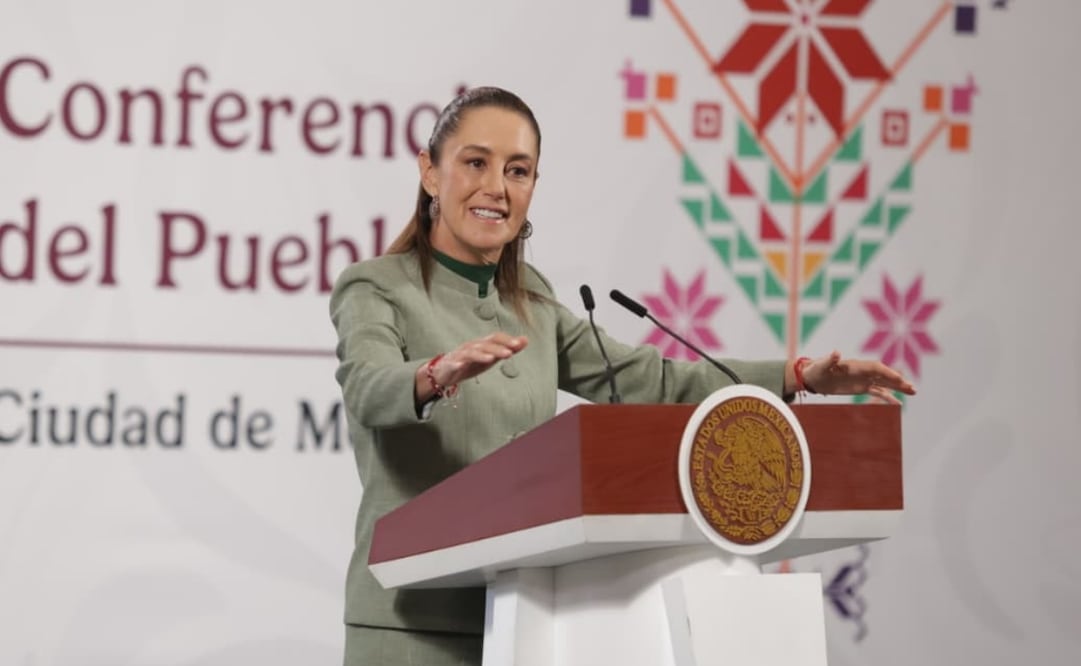 Claudia Sheinbaum Pardo en su conferencia matutina del 28 de octubre de 2025. Foto: Carlos Mejía / EL UNIVERSAL