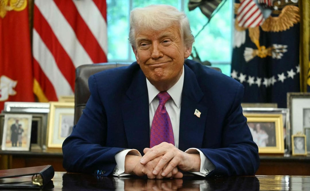 El presidente de Estados Unidos, Donald Trump, en la Oficina Oval de la Casa Blanca. Foto: AFP