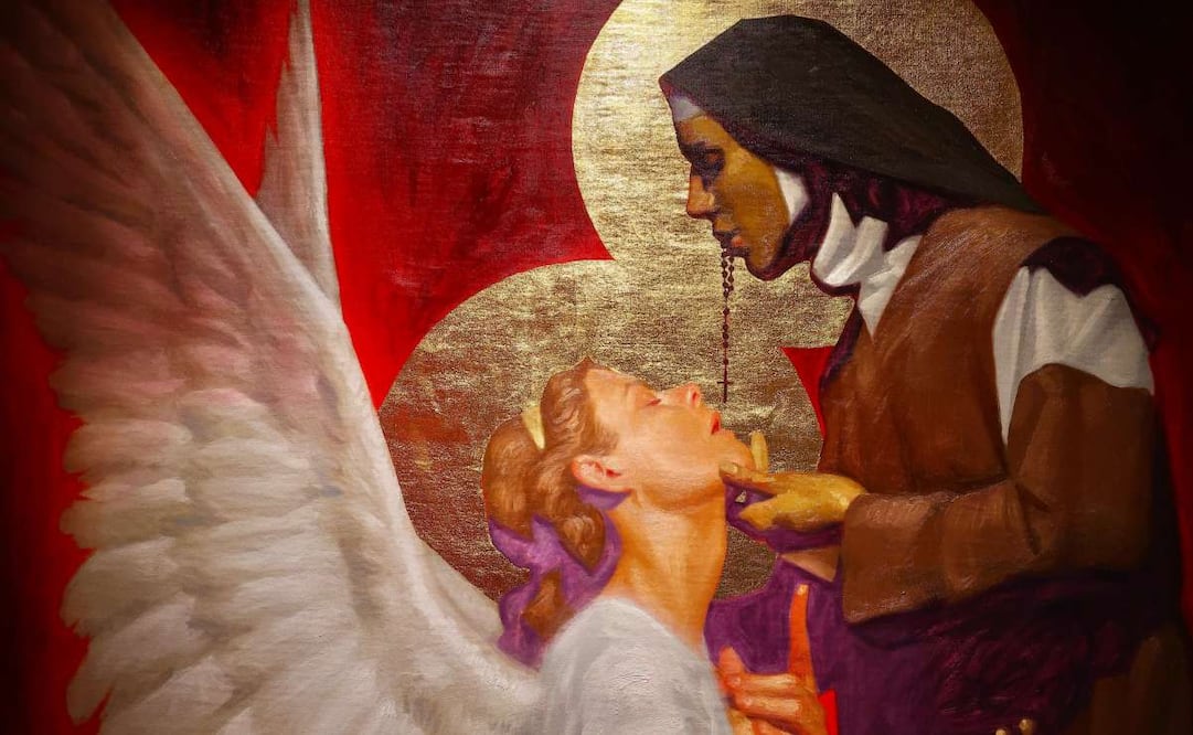 Exposición La Venida del Señor de Fabián Cháirez en la Academia de San Carlos del Centro Histórico. Foto: Berenice Fregoso/ EL UNIVERSAL