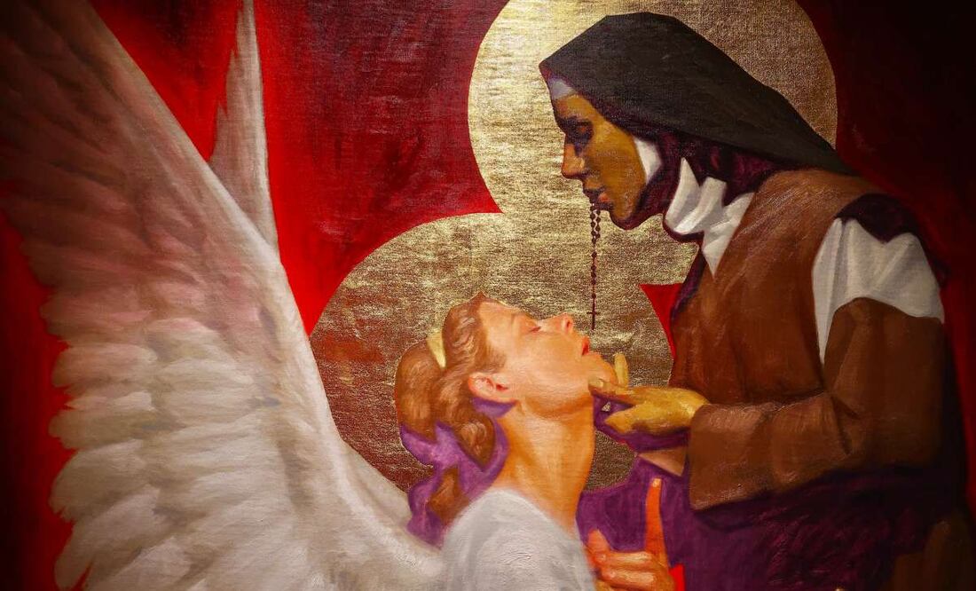 Exposición La Venida del Señor de Fabián Cháirez en la Academia de San Carlos del Centro Histórico. Foto: Berenice Fregoso/ EL UNIVERSAL