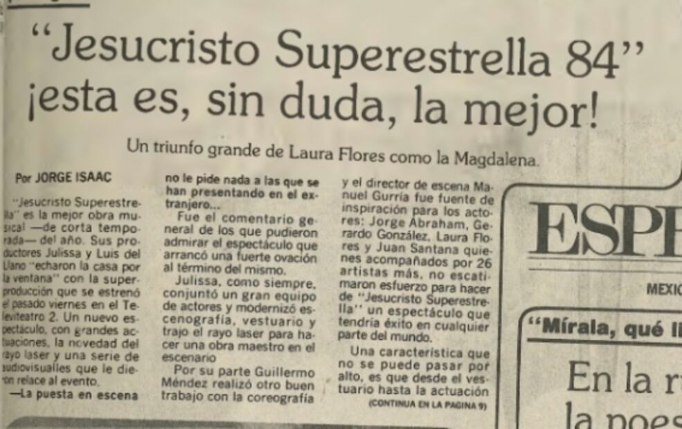 Las obras de teatro donde no hay diálogos, solo rock