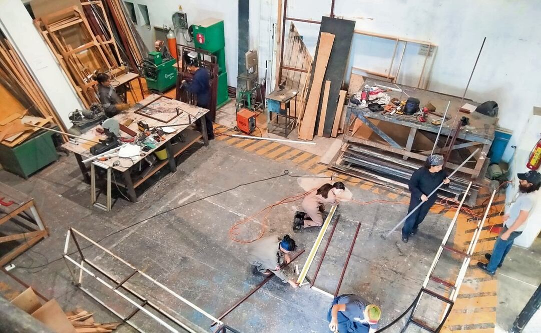 En la Escuela Nacional de Arte Teatral hay diversos talleres, como el de Construcción, lo que hace necesaria una rehabilitación integral de todas las instalaciones que alberga el CENART. Foto: Especial