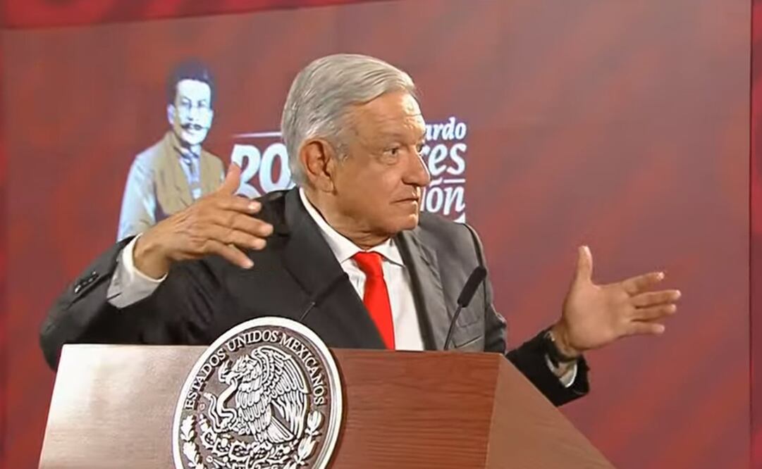 López Obrador contó que le habló a Claudia Sheinbaum por "los ríos de gente". Foto: Captura de pantalla