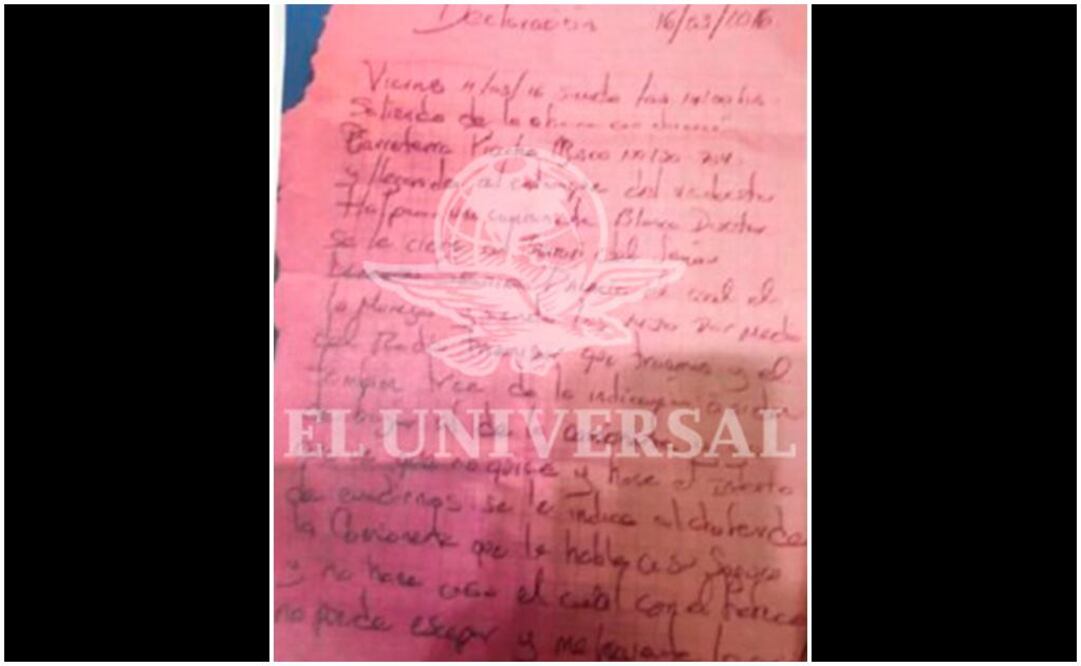 Carta póstuma sí es de escolta: Montes de Oca