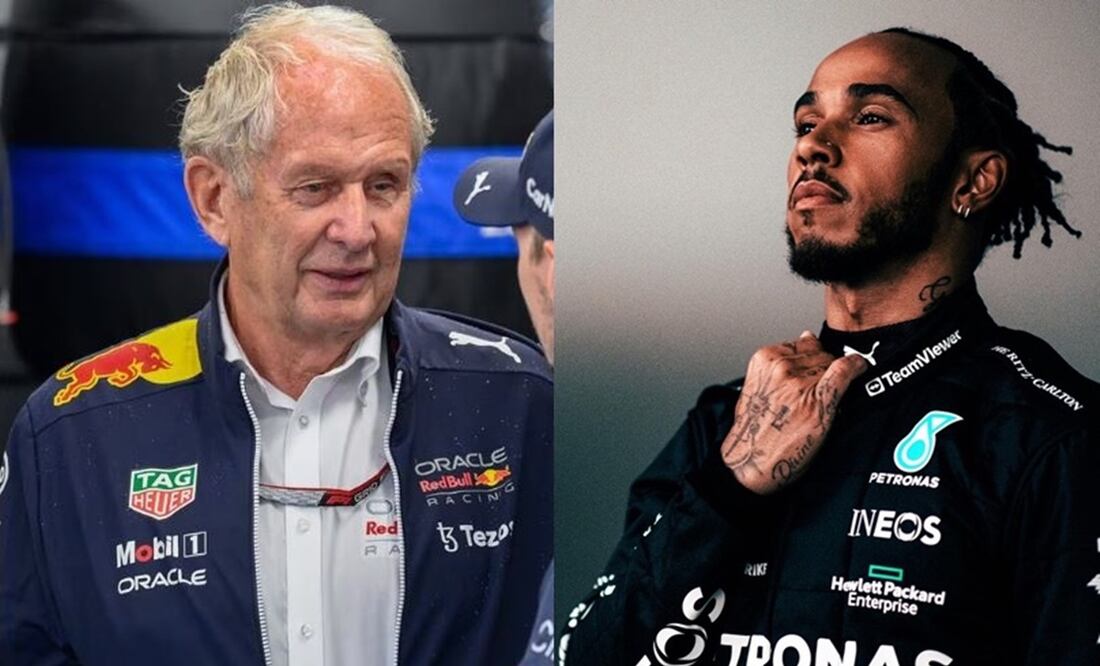 Helmut Marko y Lewis Hamilton - Foto: Especial
