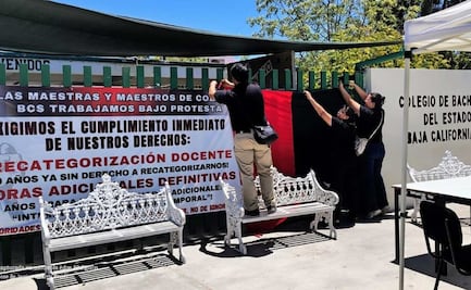 Estalla huelga del Sindicato de Trabajadores del Colegio de Bachilleres de BCS; se quedan sin clases 9 mil estudiantes