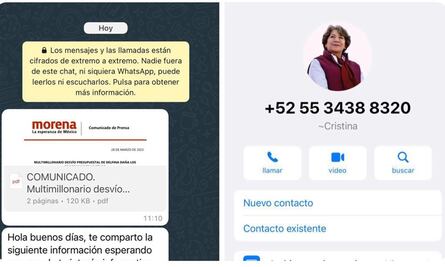 Horacio Duarte alerta sobre falso comunicado para desprestigiar a Delfina Gómez