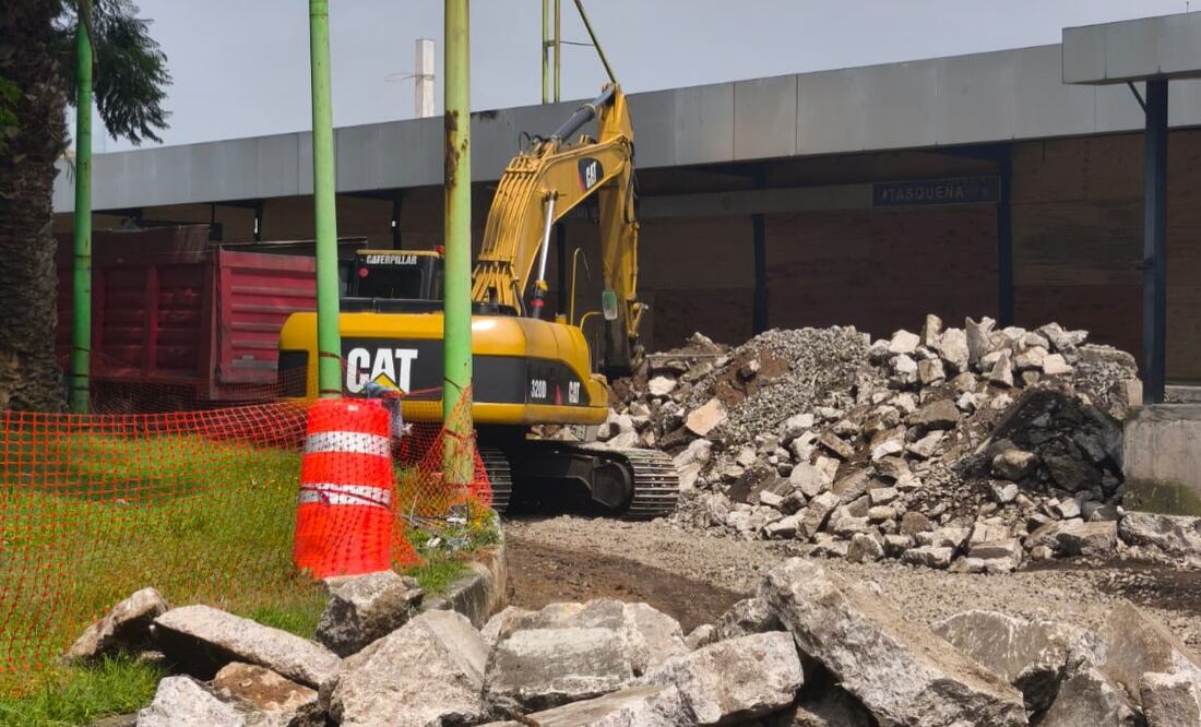 ¿Cómo va la remodelación de la estación Tasqueña del Tren Ligero?  Foto: Especial