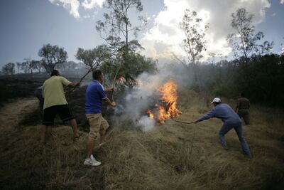 Controlan incendio de pastizales en Cerro de la Estrella